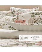 Copripiumino Rozas in raso di cotone bianco + federa - 140x200 cm