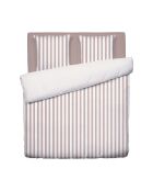 Funda nórdica y funda de almohada en satén de algodón Noémie old pink