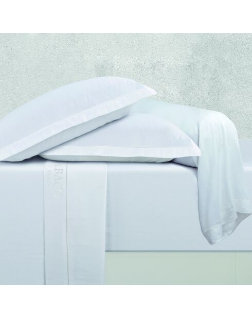Uni 1 baratta bolstertas van witte katoensatijn 01 - 43x210 cm