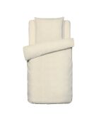 Bettbezug für Babys + Kissenbezug Baumwollgaze Uni taupe 07 - 100x135 cm