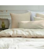 Bettbezug für Babys + Kissenbezug Baumwollgaze Uni taupe 07 - 100x135 cm