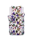 Copripiumino + federa in raso di cotone bianco Modul'Art - 140x200 cm