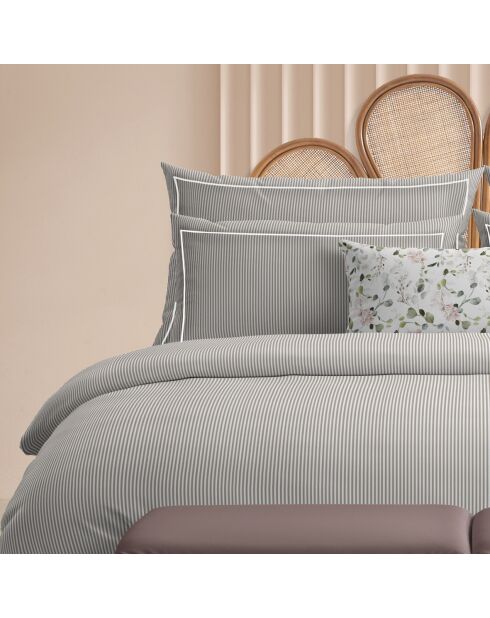 Fodera in cotone percalle Nantes taupe - 43x210 cm