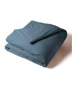 Housse de couette en percale de coton uni céladon