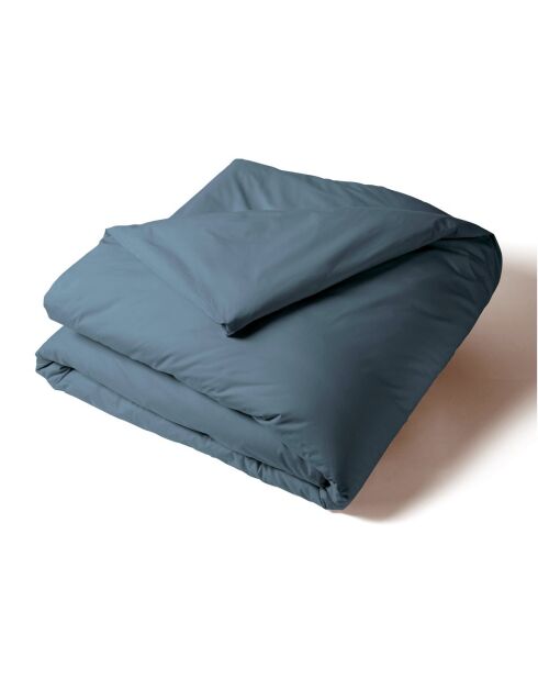 Housse de couette en percale de coton uni céladon