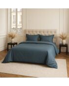 Housse de couette en percale de coton uni céladon