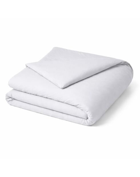 Housse de couette en percale de coton uni platinium