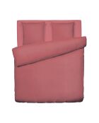 Housse de couette + taie d'oreiller gaze de coton Uni terracotta 02 - 260x240 cm