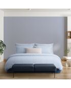 Nantes Aktentasche aus Perkal-Baumwolle, 43 x 210 cm, hellblau