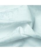 Funda de almohada blanca con estampado de flores encantadas, satén de algodón, jacquard, 43 x 210 cm