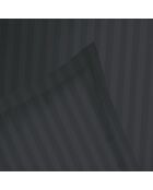 Bettbezug + Kissenbezug 63x63 Baumwollsatin gestreift gewebter Streifen Dobby Jacquard grau 03 - 140x200 cm