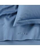 Maxi-Bettwäscheset, rechteckig, Kissenbezug aus Baumwollsatin, Uni 1, baratta blau 05
