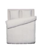 Funda de edredón Nantes de algodón percal de color topo y 2 fundas de almohada, 240 x 220 cm