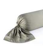 Custodia Annecy in raso di cotone taupe - 43x210 cm