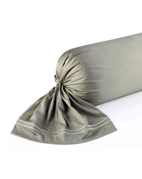 Custodia Annecy in raso di cotone taupe - 43x210 cm