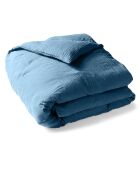Housse de couette en gaze de coton bleu jean