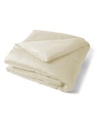 Housse de couette en satin de coton ivoire