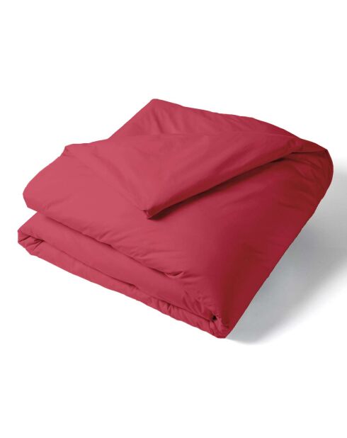 Housse de couette en percale de coton uni feu