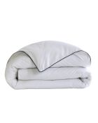 Housse de couette blanche à passepoil vert