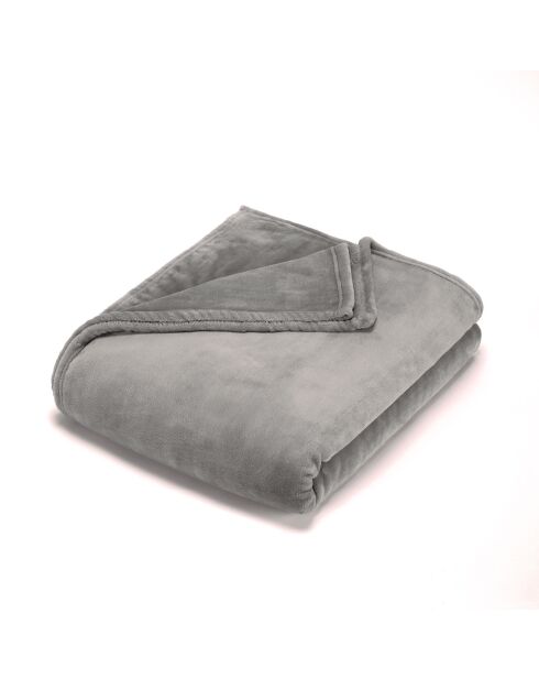 Coperta/copriletto in pile Maxi taupe - 180x220 cm