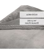 Coperta/copriletto in pile Maxi taupe - 180x220 cm