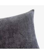 Fodera per cuscino Alenia grigio scuro - 45x45 cm