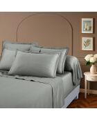 Maxi-Bettwäscheset, quadratisch, Kissenbezug aus Baumwollsatin, Uni 1, baratta taupe 01