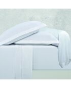 Juego de sábanas Mini satén de algodón Uni 1 baratta blanco 01 - 150x200 cm