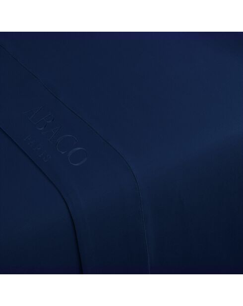 Drap plat satin de coton Uni 1 baratta bleu 11