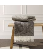 Taupefarbenes gewebtes Plaid Ariel - 130x180 cm