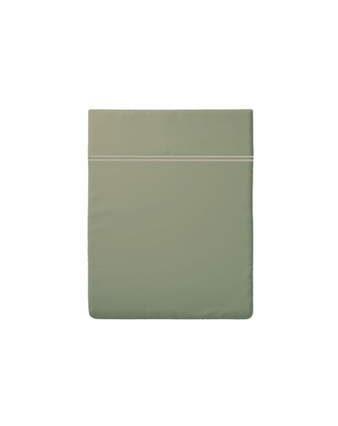 Drap plat satin de coton Annecy taupe - 240x300 cm