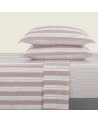 Ensemble de draps Mini taie rectangle en satin de coton Noémie vieux rose - 150x200 cm