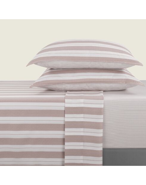 Bettbezug Noémie Noémie, rechteckig, Mini-Kissenbezug aus Baumwollsatin, 150 x 200 cm, altrosa