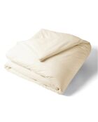 Housse de couette en percale de coton uni naturelle