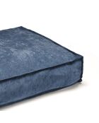 Cojín de pana azul para perros - 70x55x15 cm