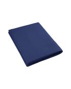 Drap plat satin de coton Uni 1 baratta bleu 06