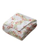 Housse de couette Mila satin imprimée fleurs rouges