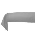 Taie de traversin en satin de coton perle - 86x185cm