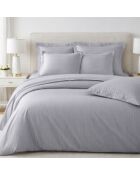Taie de traversin en satin de coton perle - 86x185cm