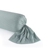 Custodia in cotone satinato Green Arch Flowers - 43x210 cm