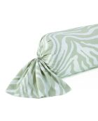 Custodia Evasion in raso di cotone zebrato taupe - 43x210 cm