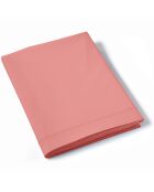 Drap plat en percale de coton uni orange