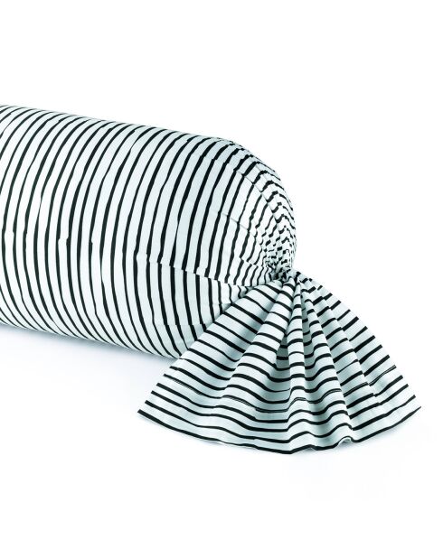 Custodia Papagayo in raso di cotone bianco e nero - 43x210 cm