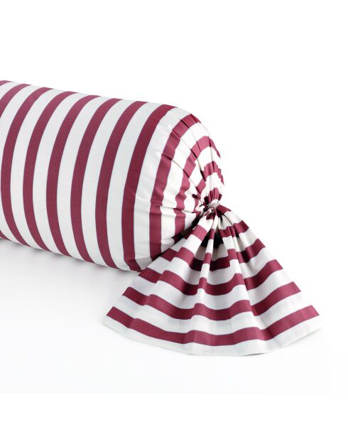 Custodia Ysaline in raso di cotone rosso - 43x210 cm