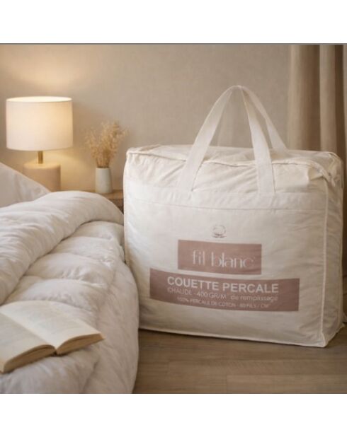 Couette thermorégulante blanche