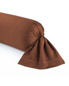 Fodera Floréal in raso di cotone terracotta 01 - 43x210 cm