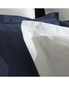 Bel copripiumino in raso di cotone bianco + 2 federe