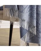Blaues gewebtes Plaid aus Kaschmir von Tropical Illusion - 130x180 cm