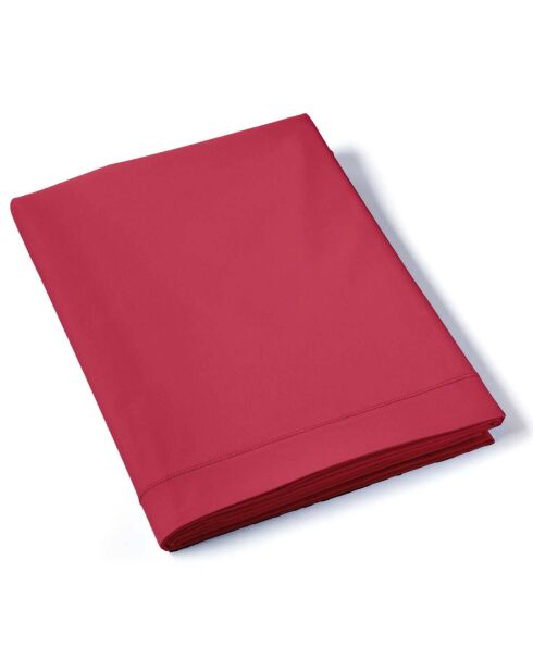 Drap plat en percale de coton uni feu