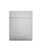 Drap plat en satin de coton rayure tissé dobby Jacquard blanc